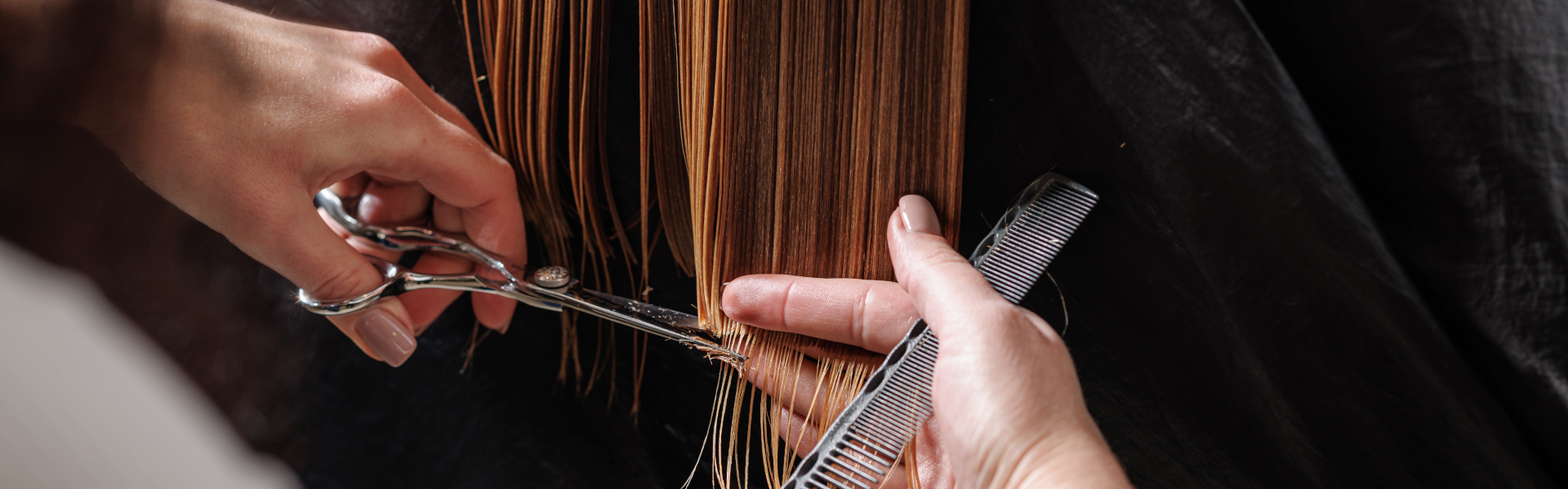 Nasse Haare schneiden